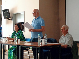Prezes Ryszard Prange, Anna Plewa-Śróda i Ludwik K. Malendowicz