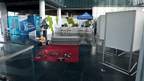 Foto - Prace organizacyjne przy XXII OWF